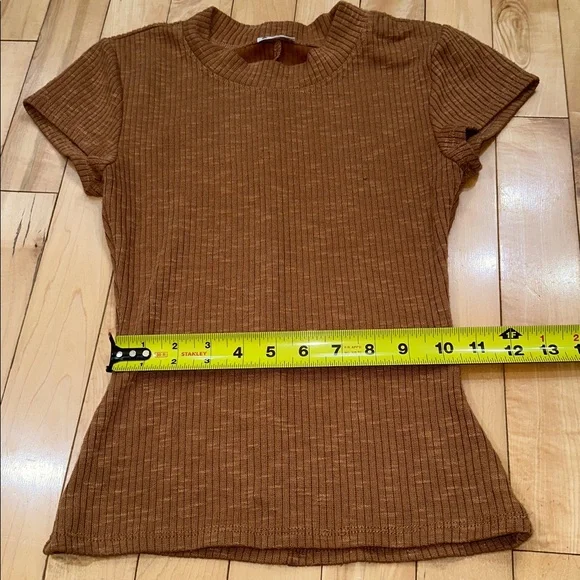 Intimately Free People Brown Ribbed Top - Picture 7 of 8